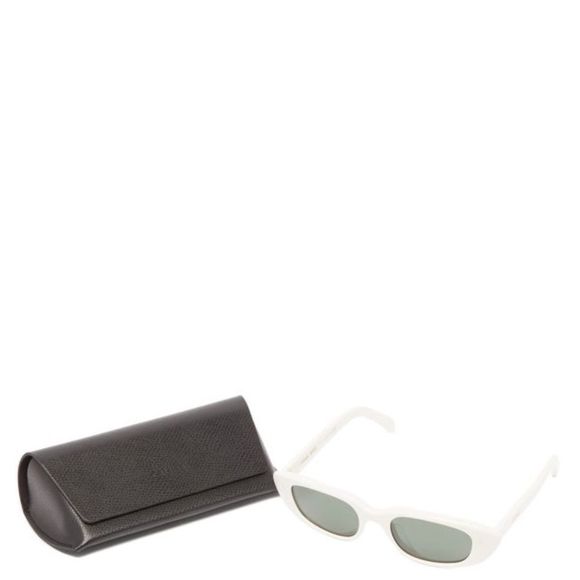 CELINE EYEWEAR  Oval acetate sunglasses white - Picture 3 of 9